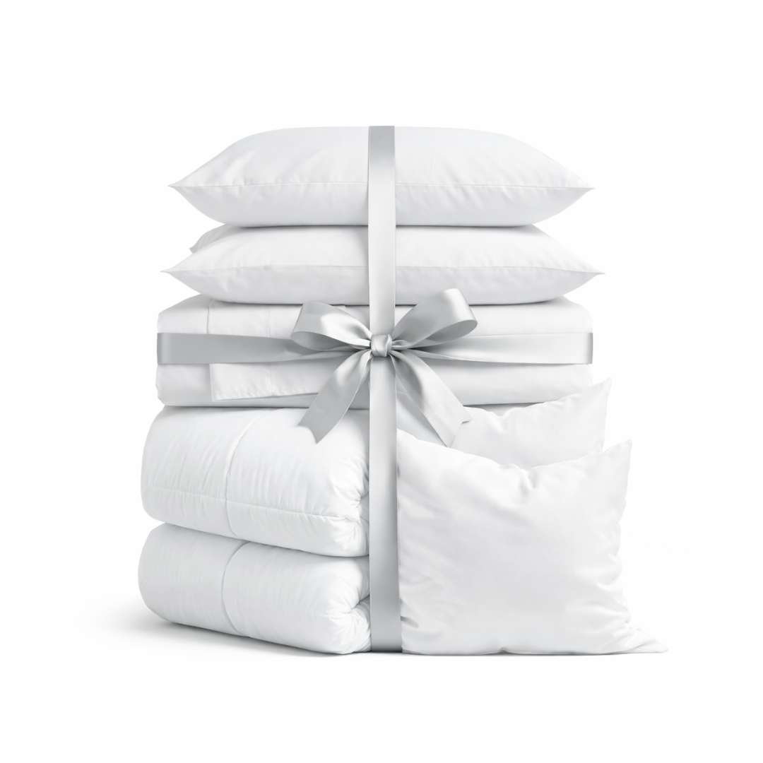 Luxus Lyocell Komplett-Set: Shiny White