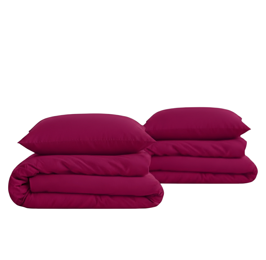 Luxus Lyocell Couple Bettwäsche-set: Berry Red