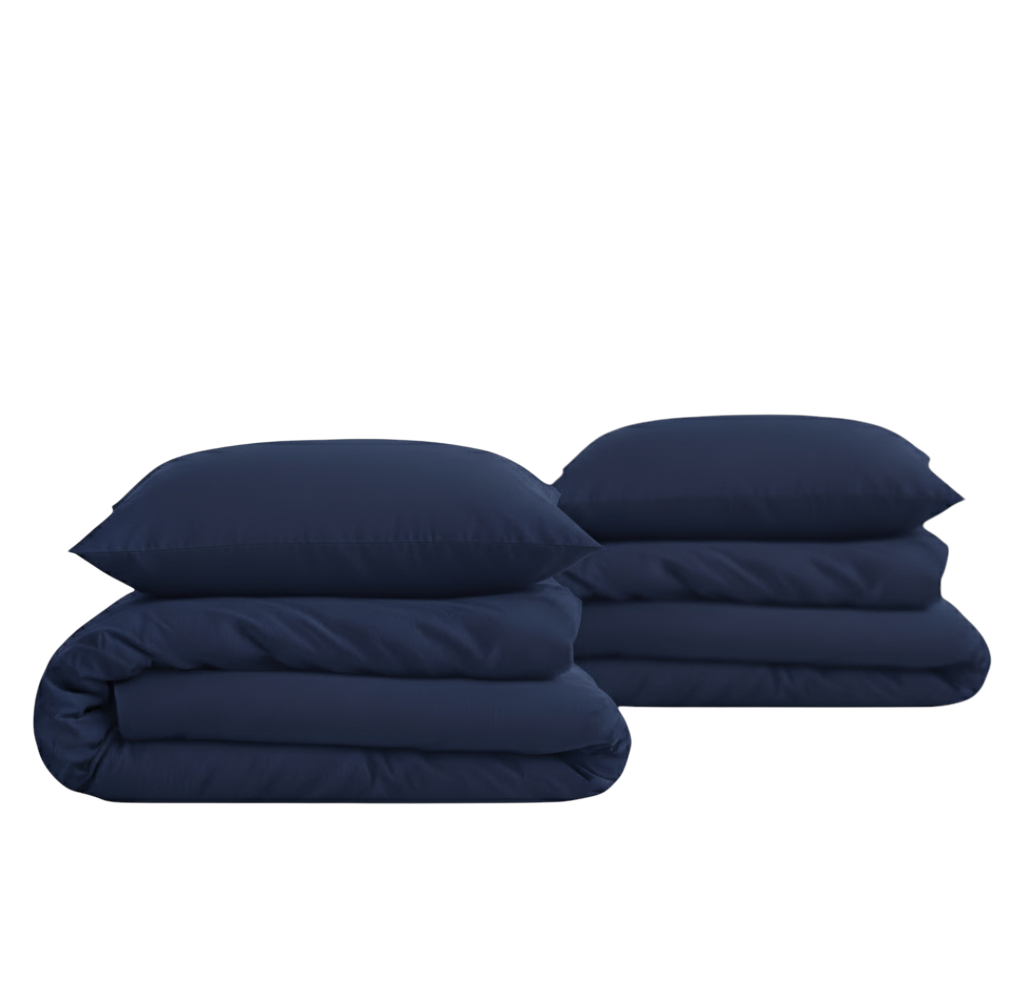 Luxus Lyocell Couple Bettwäsche-set: Deep Blue