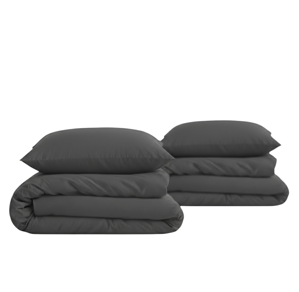 Luxus Lyocell Couple Bettwäsche-set: Night Grey