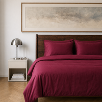 Luxus Lyocell Couple Bettwäsche-set: Berry Red