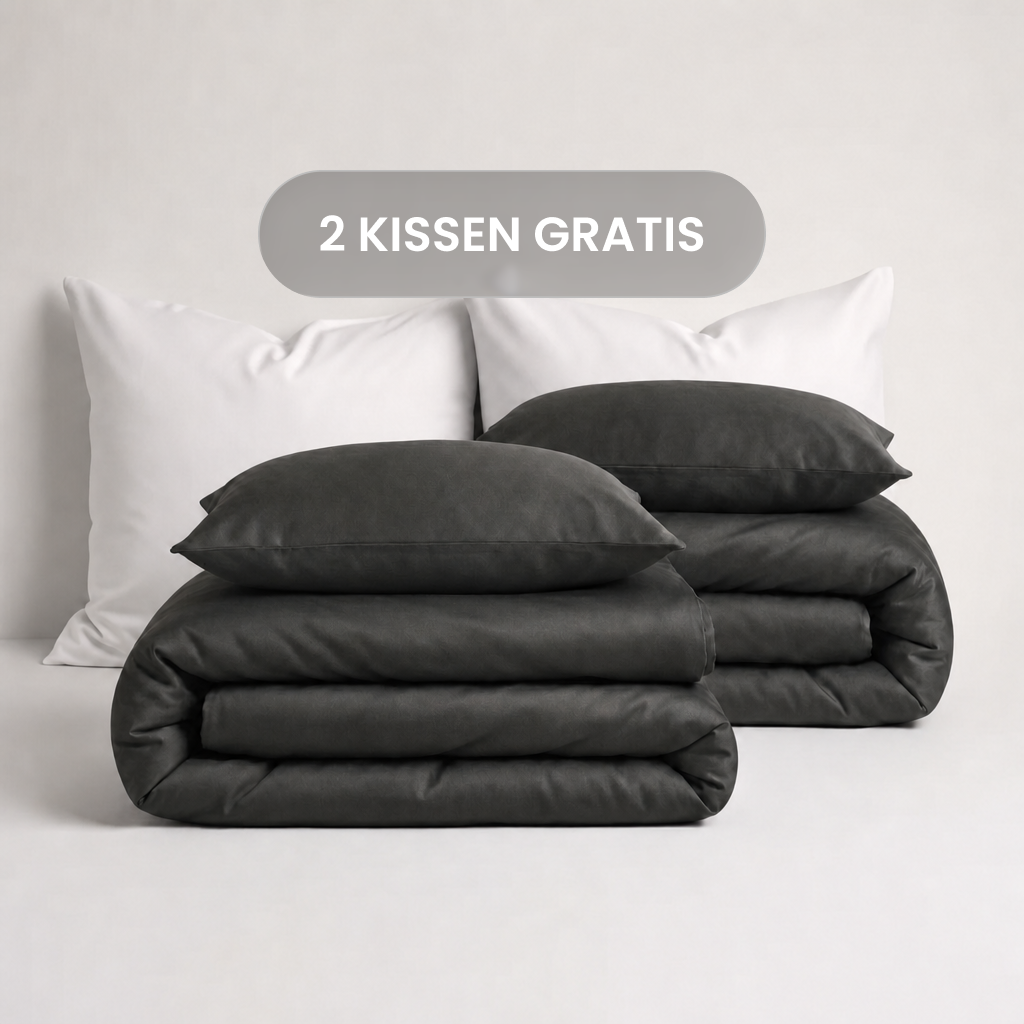 Luxus Lyocell Couple Bettwäsche-set: Night Grey