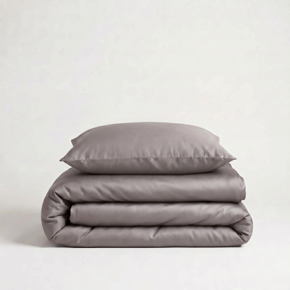 Luxus Lyocell Bettwäsche-set: Stone Grey