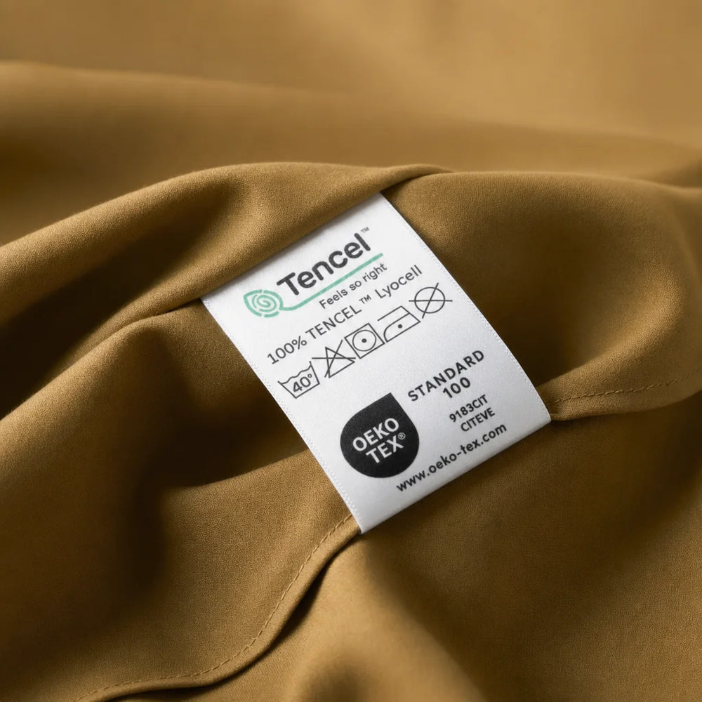 Luxus Lyocell Bettwäsche-set: Coffee Brown