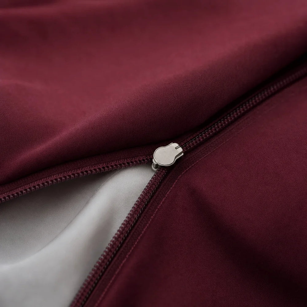 Luxus Lyocell Bettwäsche-set: Berry Red