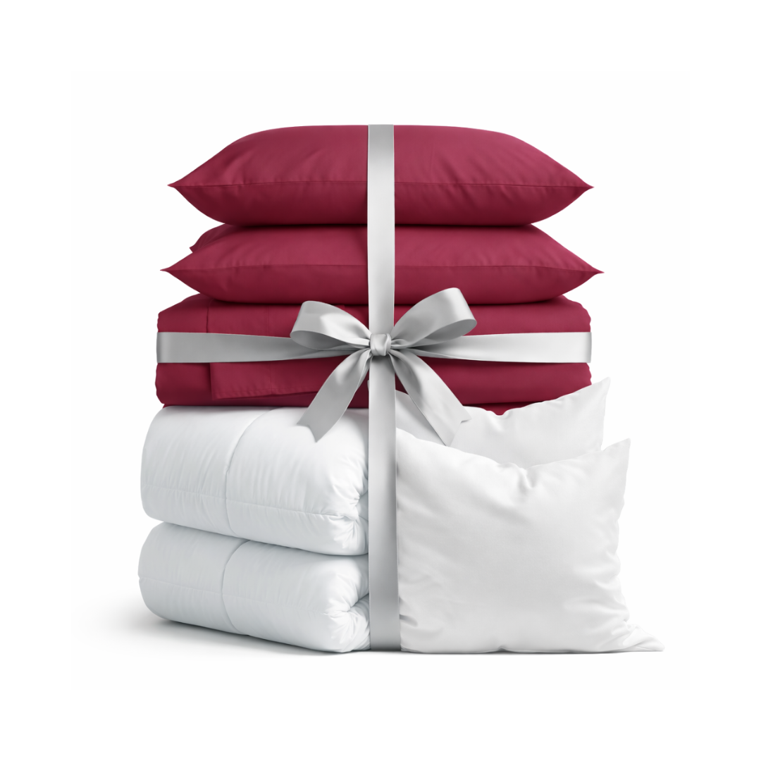 Luxus Lyocell Komplett-Set: Berry Red