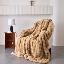 Luxus Plüschdecke: Latte