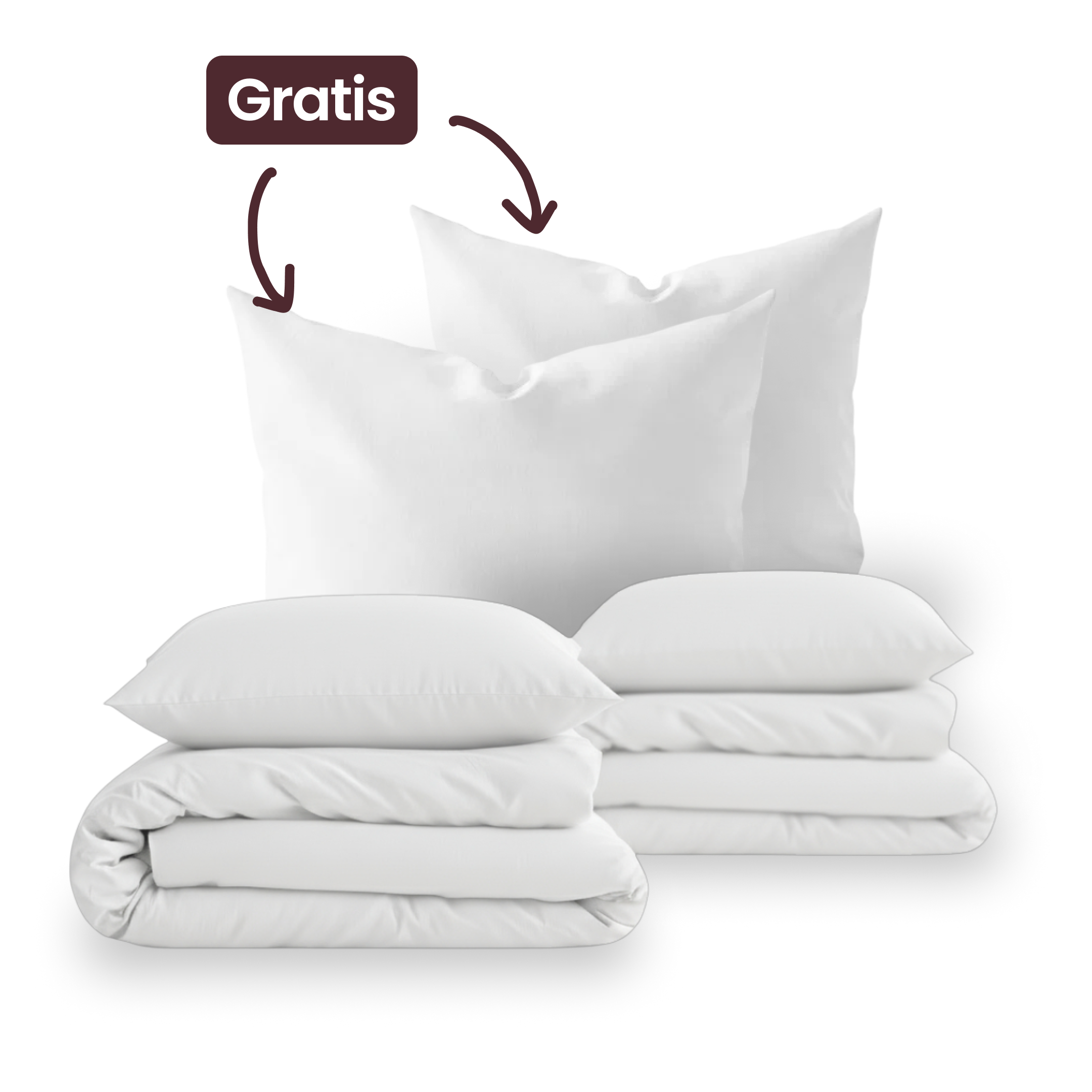Muttertag Sale — Couple Set + 2 Kopfkissen gratis — Shiny White