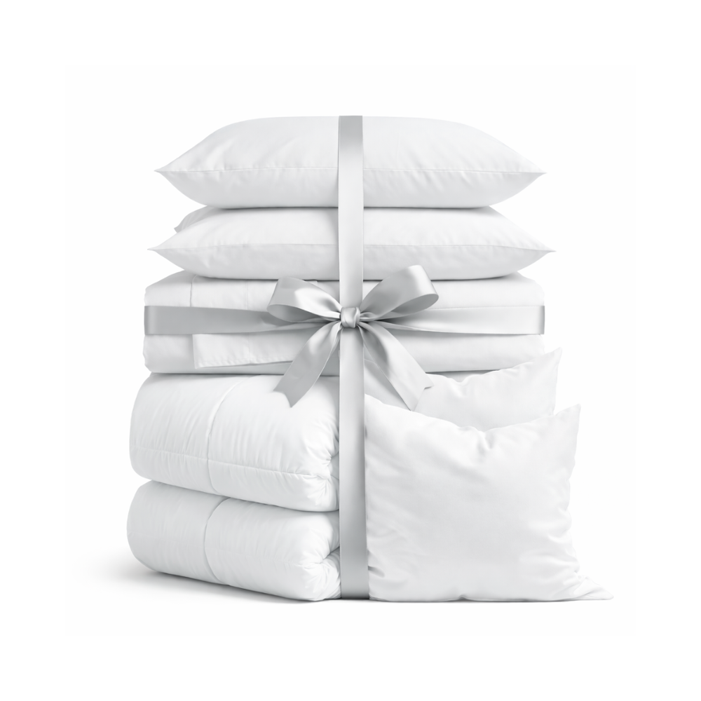 Luxus Lyocell Komplett-Set: Shiny White