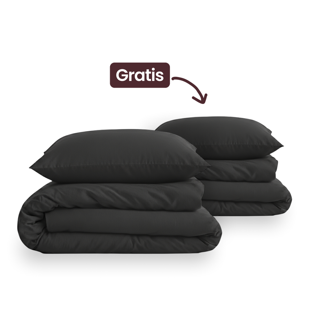 Bettwäsche-Set 2 für 1 - Anthrazit