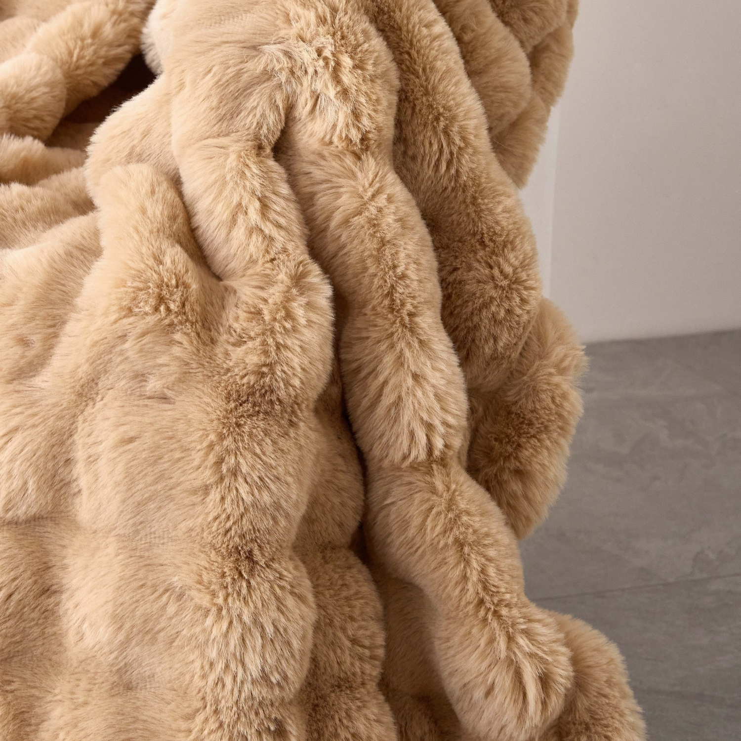 Luxus Plüschdecke: Latte