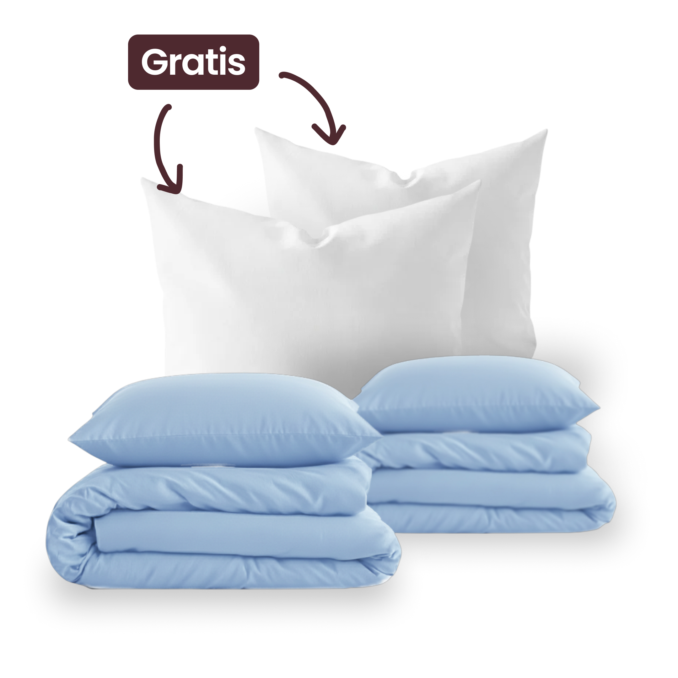 Muttertag Sale — Couple Set + 2 Kopfkissen gratis — Ice Blue