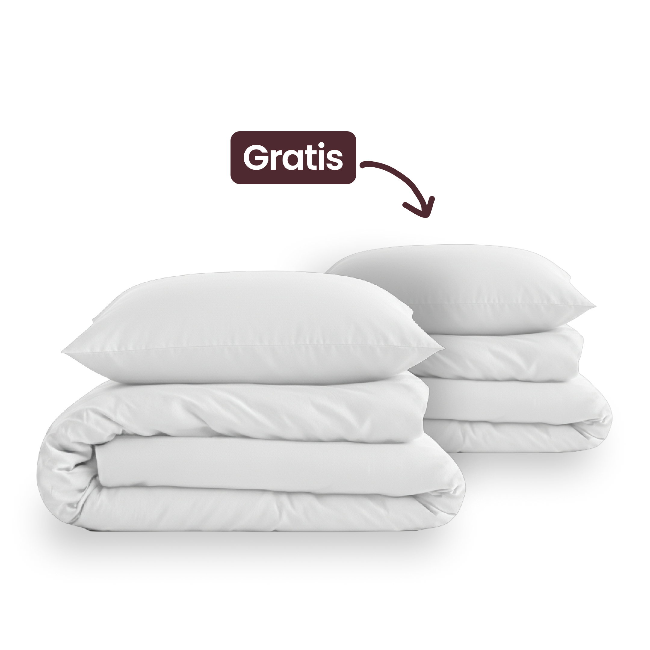 Bettwäsche-Set 2 für 1 - Weiß