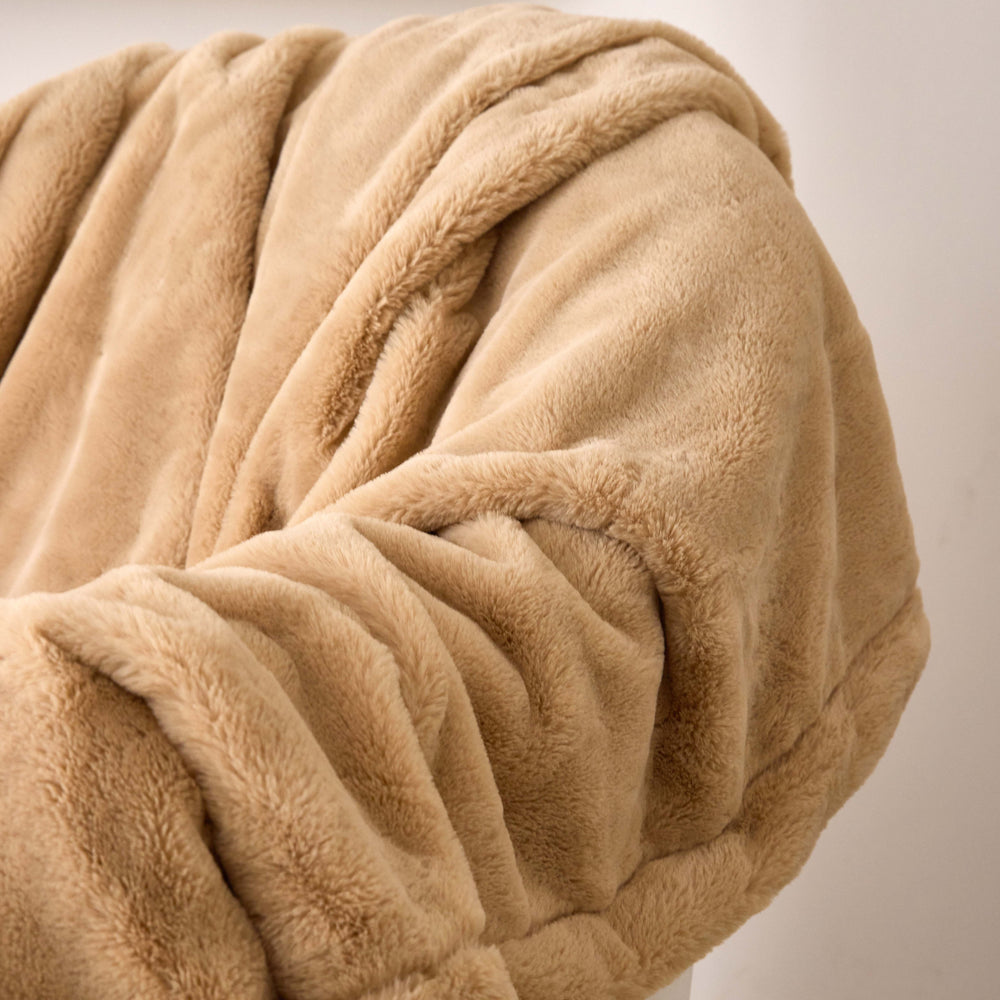 Luxus Flauschdecke: Latte