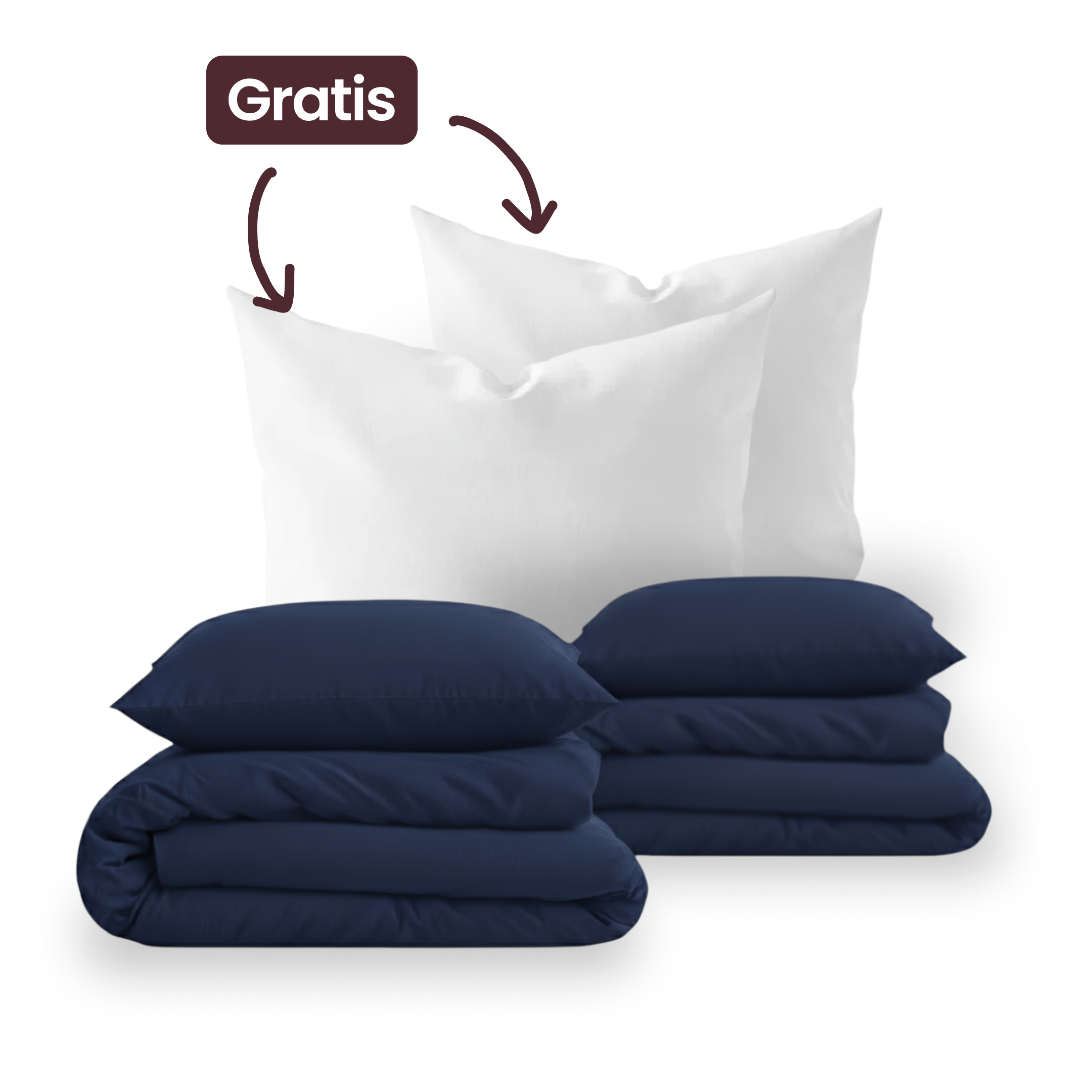 Muttertag Sale — Couple Set + 2 Kopfkissen gratis — Deep Blue