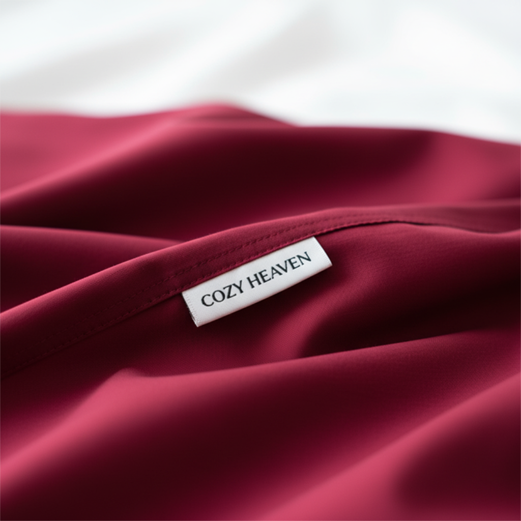 Luxus Lyocell Spannbettlaken: Berry Red