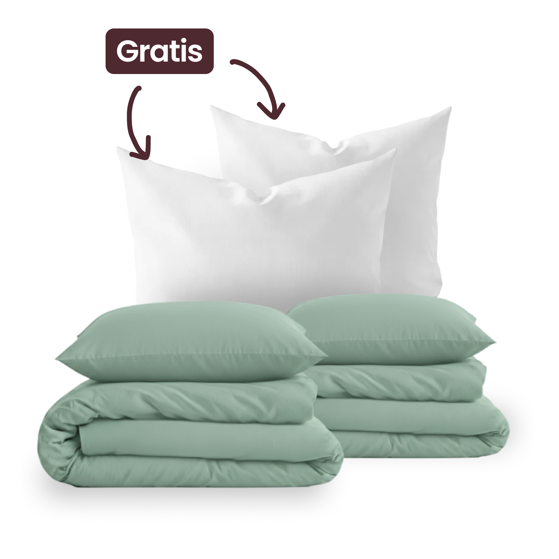 Muttertag Sale — Couple Set + 2 Kopfkissen gratis — Soft Mint