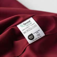Luxus Lyocell Spannbettlaken: Berry Red