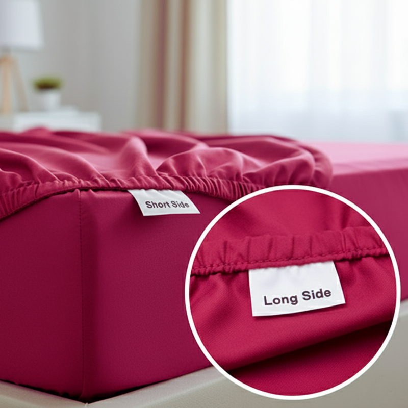 Luxus Lyocell Spannbettlaken: Berry Red