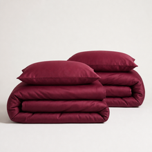 Luxus Lyocell Couple Bettwäsche-set: Berry Red