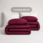 Luxus Lyocell Couple Bettwäsche-set: Berry Red