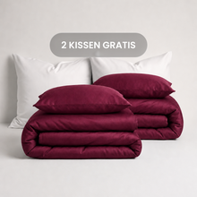 Luxus Lyocell Couple Bettwäsche-set: Berry Red