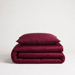 Luxus Lyocell Bettwäsche-Set Berry Red. 100 % Lyocell, 135 x 200 cm