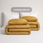 Luxus Lyocell Couple Bettwäsche-set: Coffee Brown