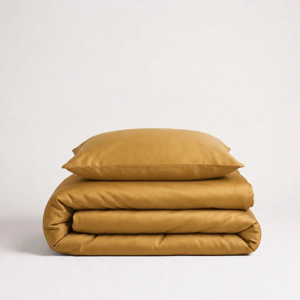 Luxus Lyocell Bettwäsche-set: Coffee Brown