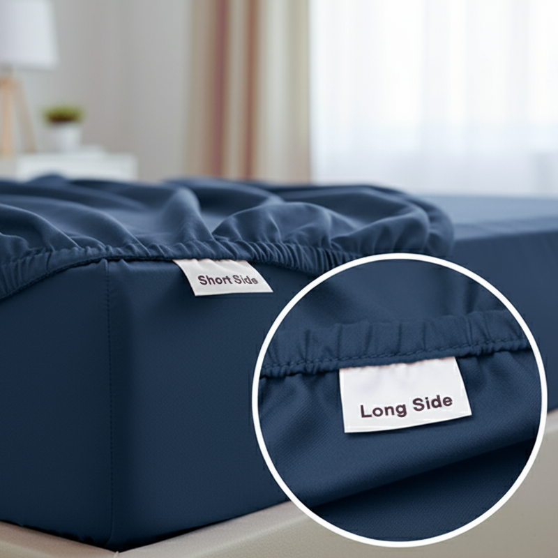 Luxus Lyocell Spannbettlaken: Deep Blue