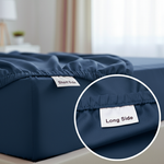 Luxus Lyocell Spannbettlaken: Deep Blue