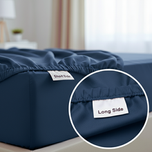Luxus Lyocell Spannbettlaken: Deep Blue