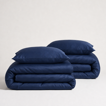 Luxus Lyocell Couple Bettwäsche-set: Deep Blue