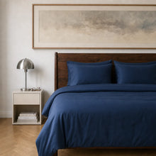 Luxus Lyocell Bettwäsche-set: Deep Blue