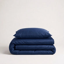 Luxus Lyocell Bettwäsche-Set Deep Blue. 100 % Lyocell, 135 x 200 cm
