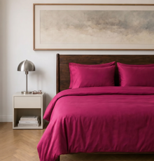 Luxus Lyocell Bettwäsche-set: Berry Red