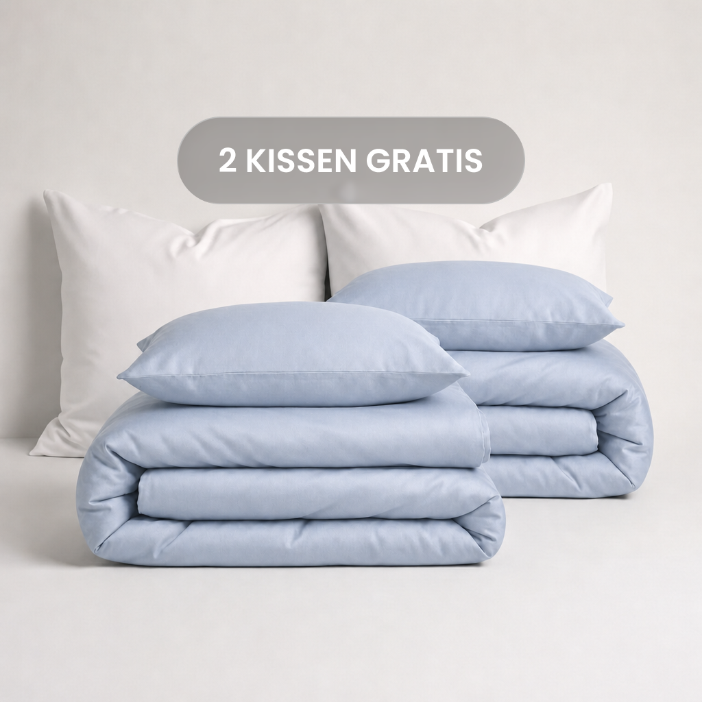 Luxus Lyocell Couple Bettwäsche-set: Ice Blue