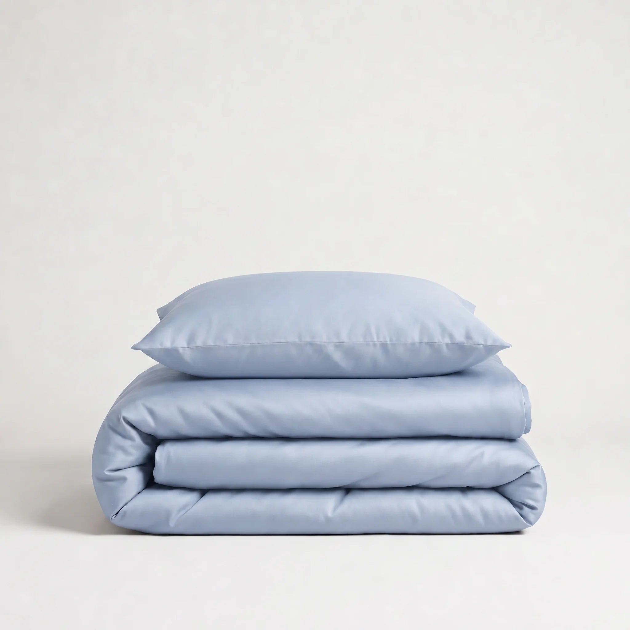 Luxus Lyocell Bettwäsche-Set Ice Blue. 100 % Lyocell, 135 x 200 cm