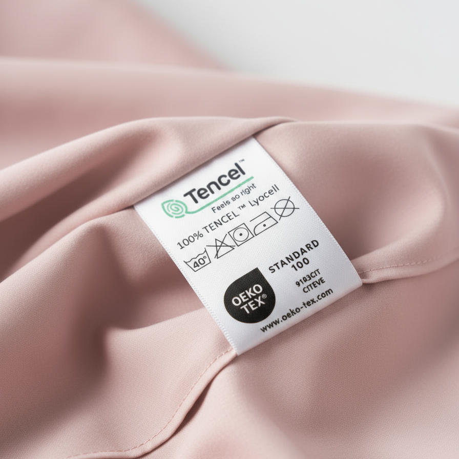 Luxus Lyocell Spannbettlaken: Light Rose