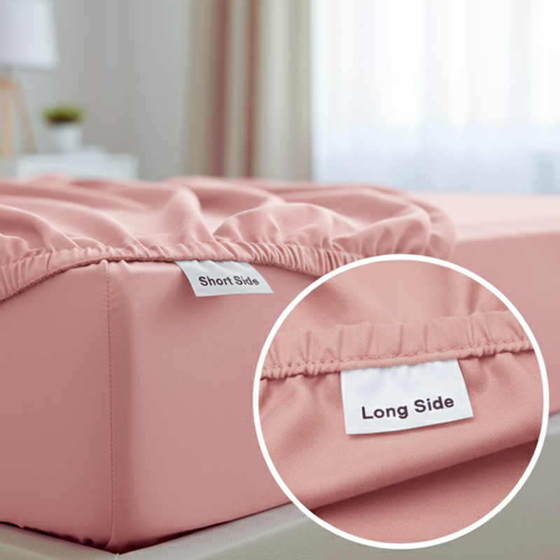 Luxus Lyocell Spannbettlaken: Light Rose