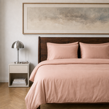 Luxus Lyocell Couple Bettwäsche-set: Light Rose