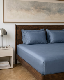 Cozy Heaven Lyocell Spannbettlaken Marine — lifestyle