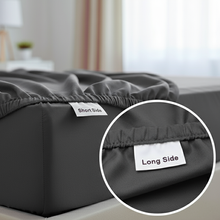 Luxus Lyocell Spannbettlaken: Night Grey