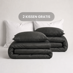 Luxus Lyocell Couple Bettwäsche-set: Night Grey