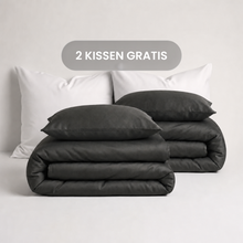 Luxus Lyocell Couple Bettwäsche-set: Night Grey