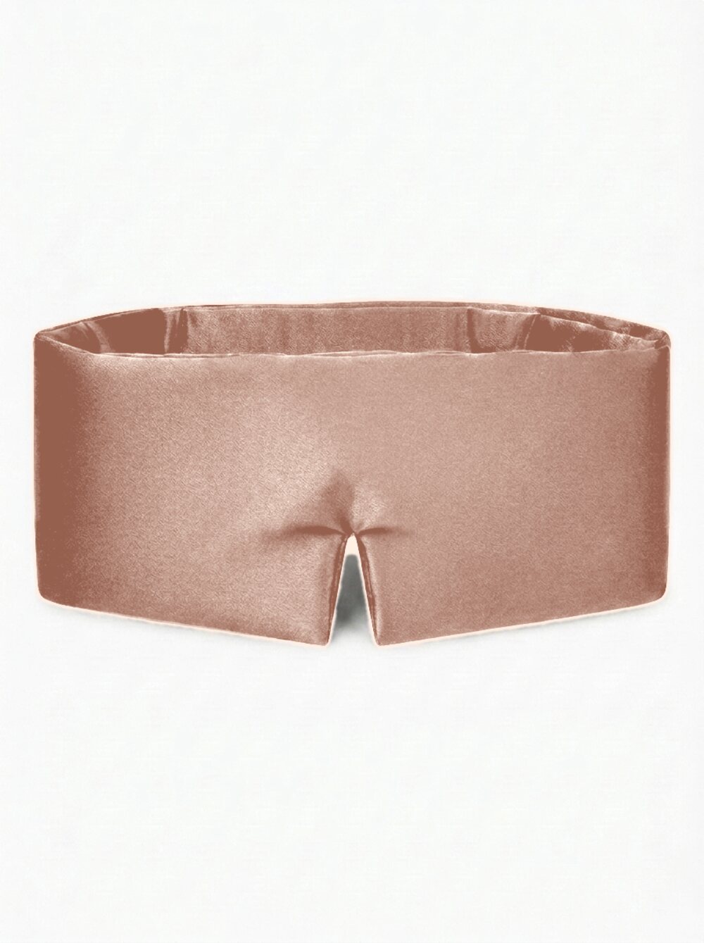 Luxus Lyocell Schlafmaske in Light Rose von vorn
