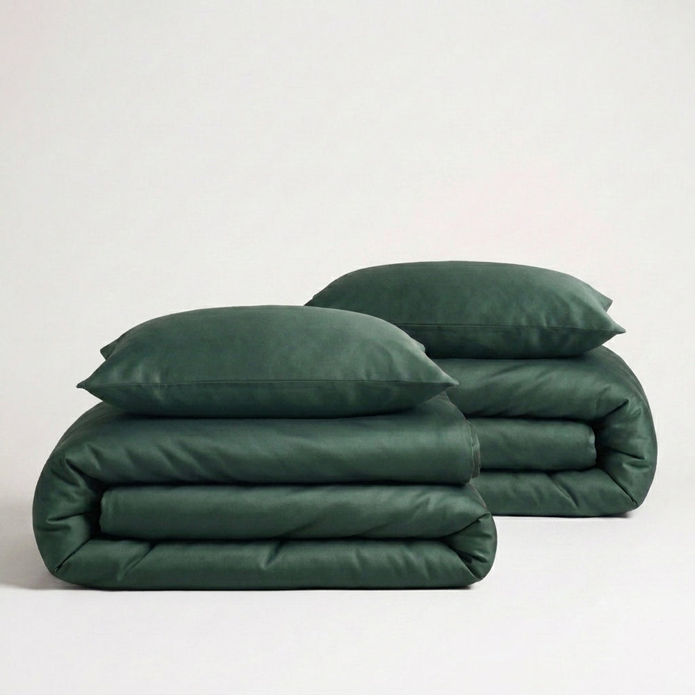 Luxus Lyocell Couple Bettwäsche-set: Royal Green