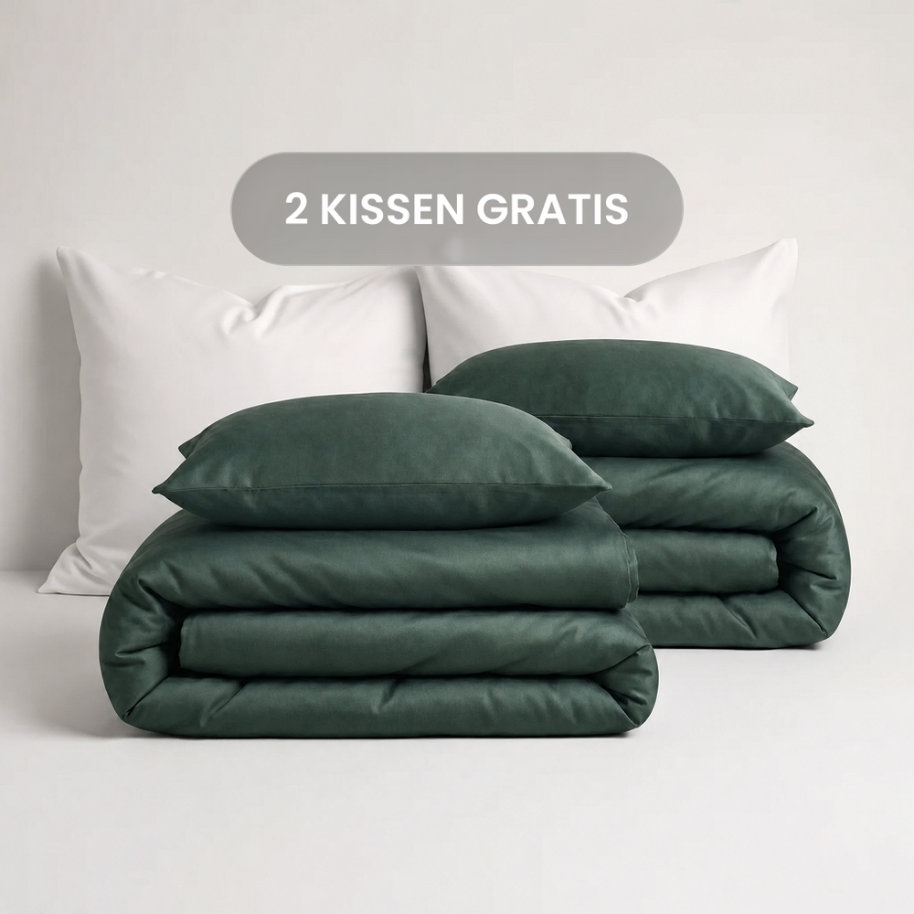Luxus Lyocell Couple Bettwäsche-set: Royal Green