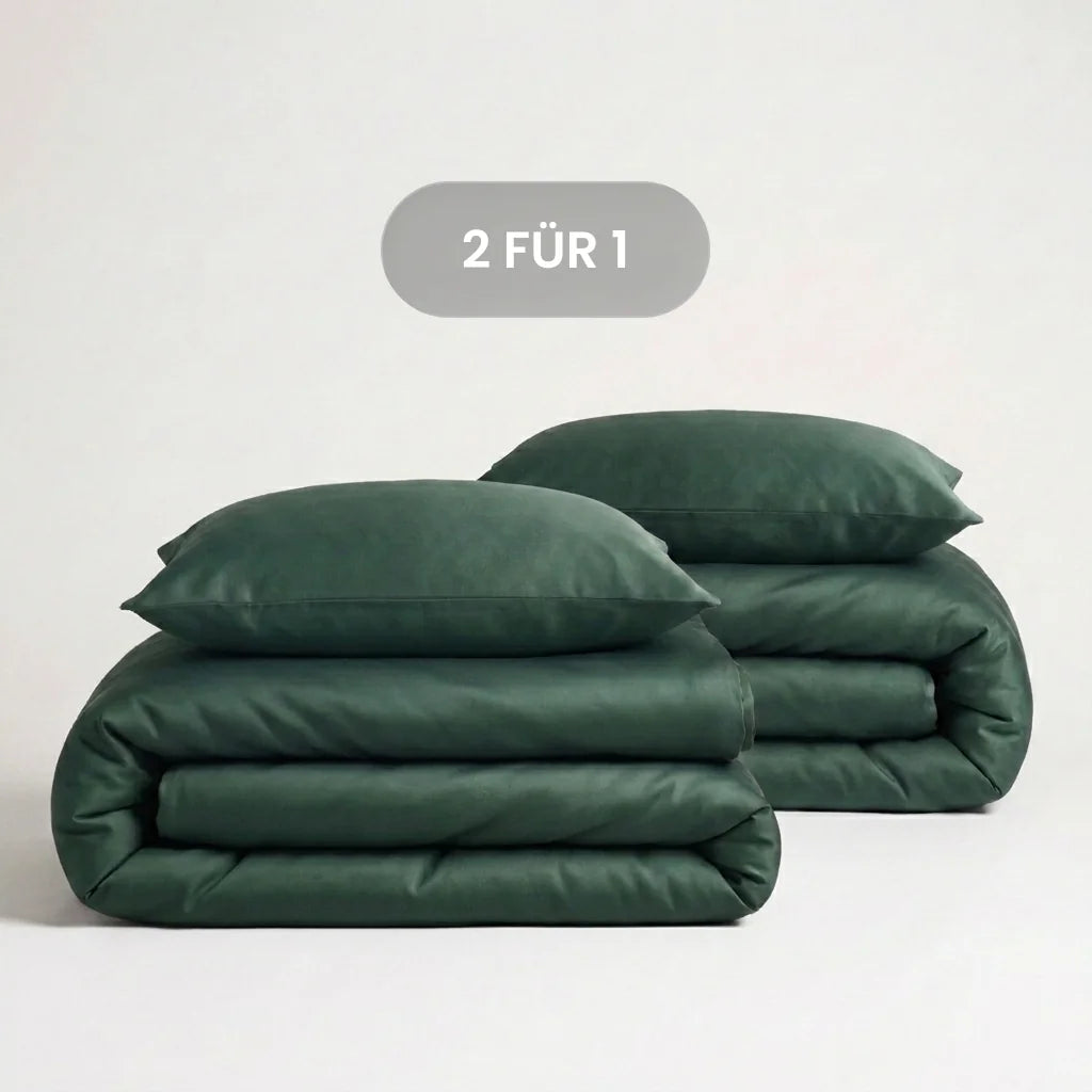 Luxus Lyocell Bettwäsche-set: Royal Green