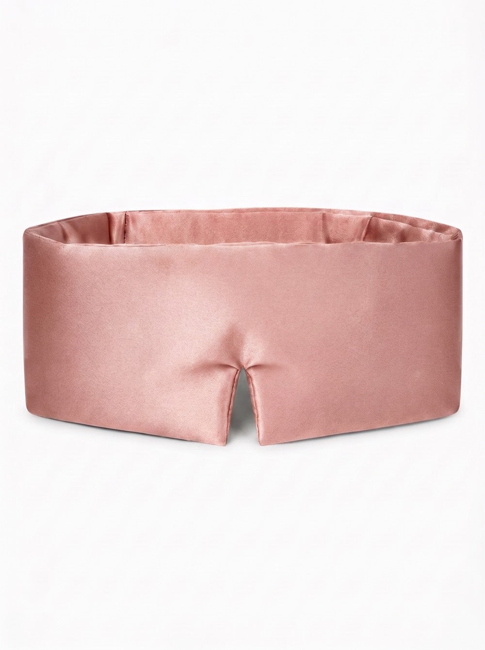 Luxus Lyocell Schlafmaske in Light Rose von vorn